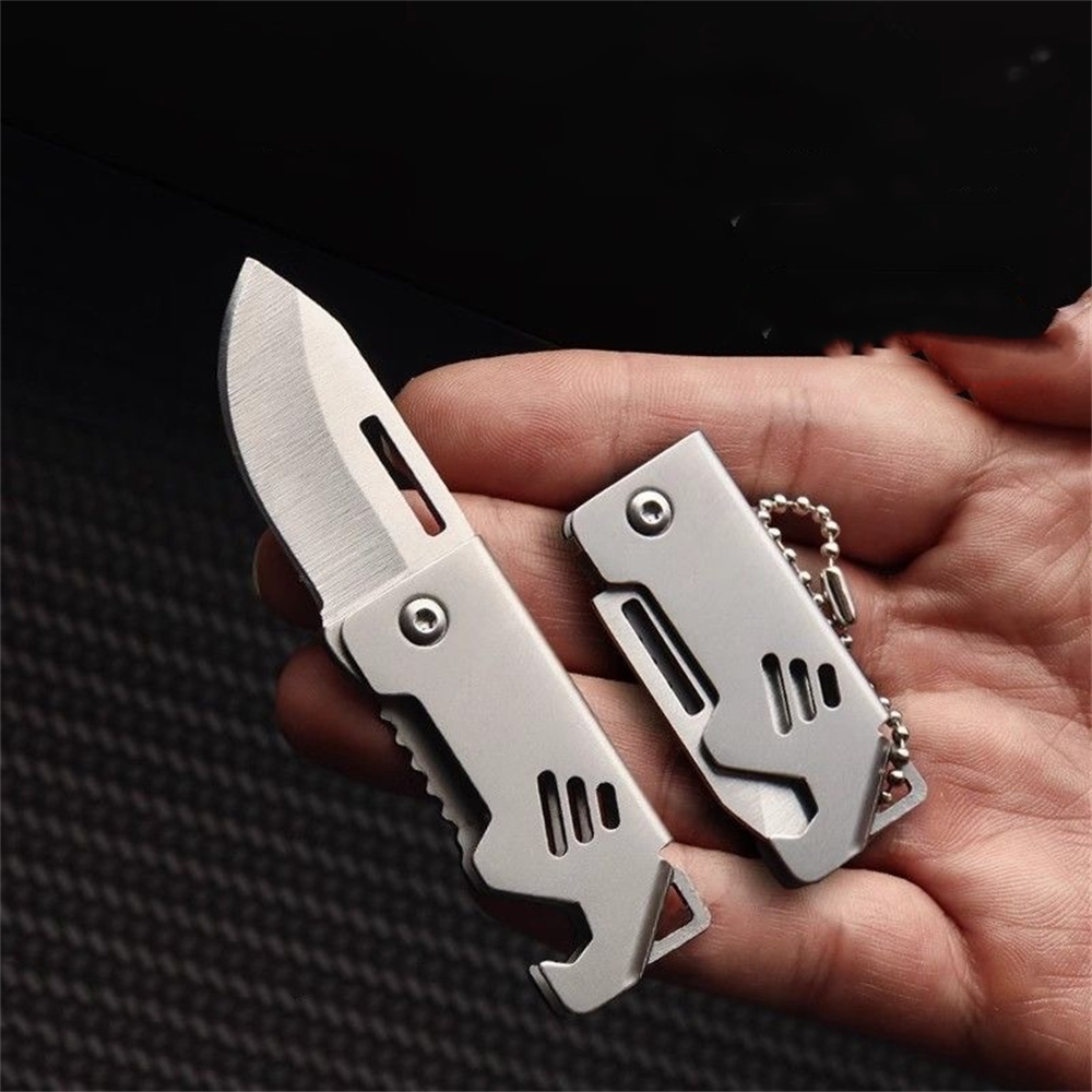 Edc Everyday Carry Knives - Taşınabilir Katlanır Bıçak Anahtarlık Paslanmaz Çelik